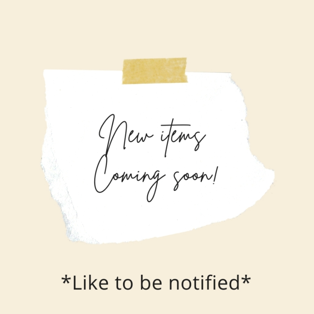 Like this post to be notified when new items are listed!